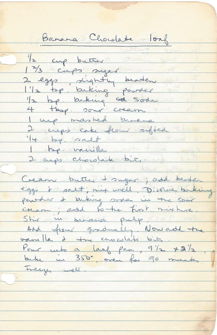 banana chocolate loaf