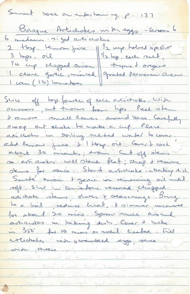 basque artichokes