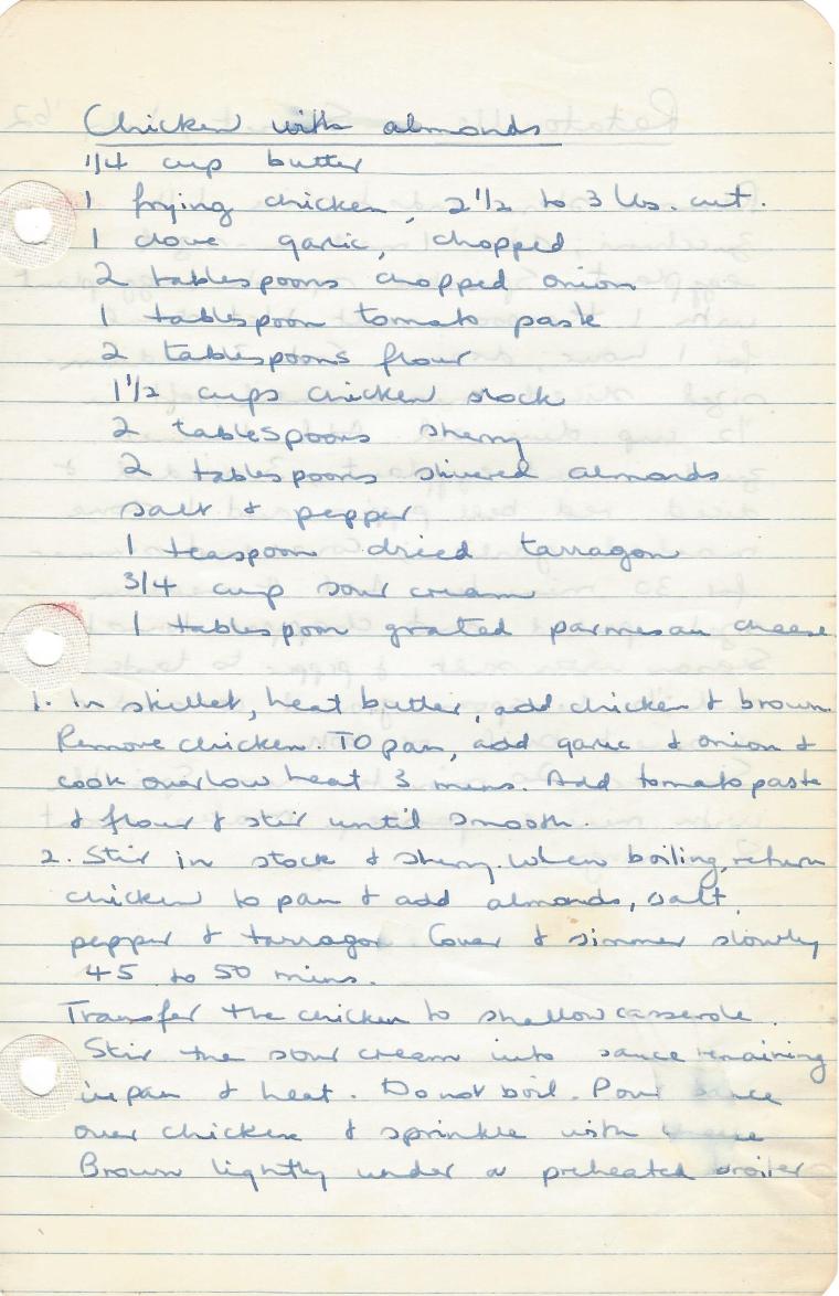 chicken with almonds