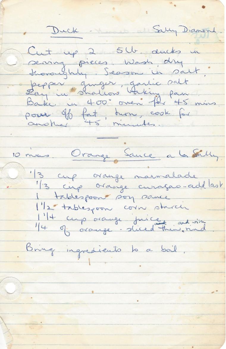 duck with orange sauce