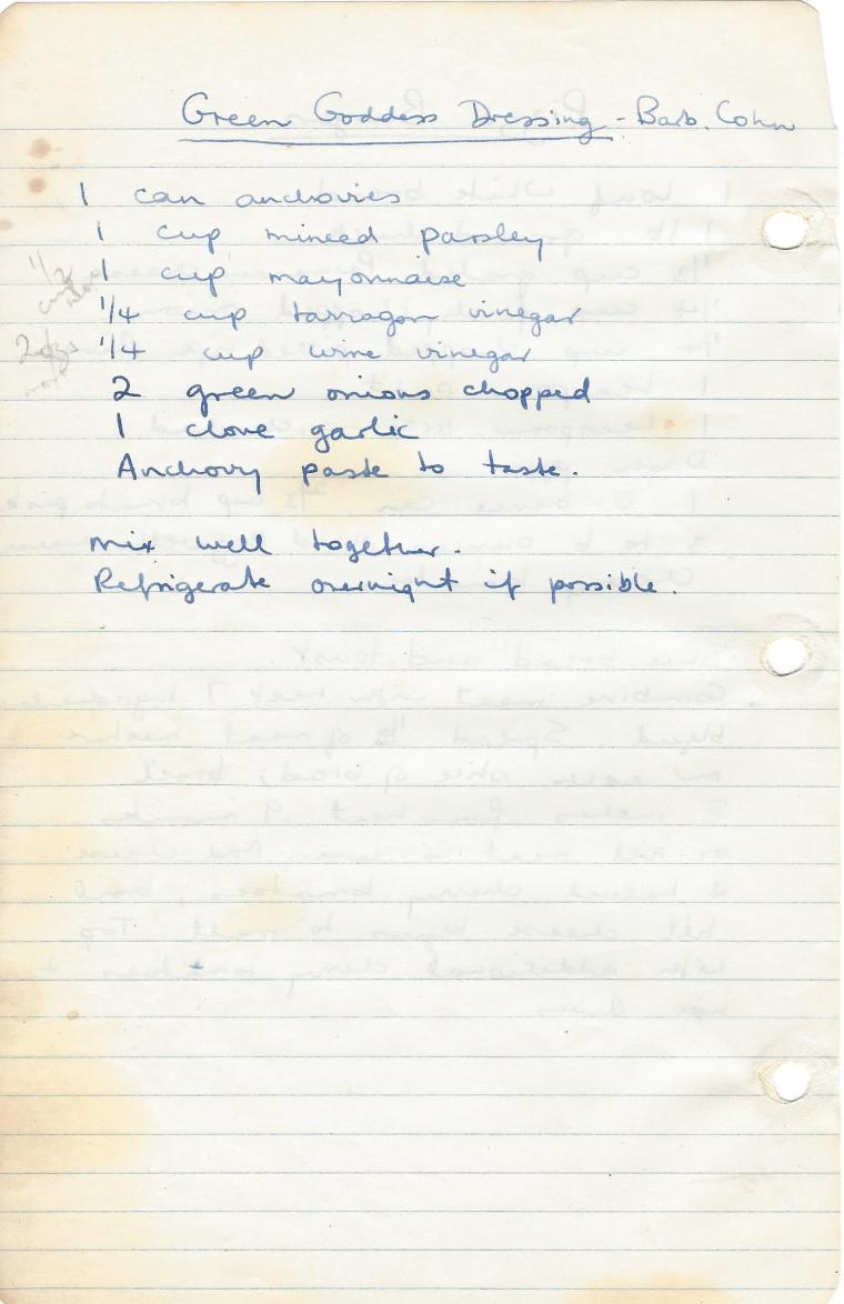 green godess dressing