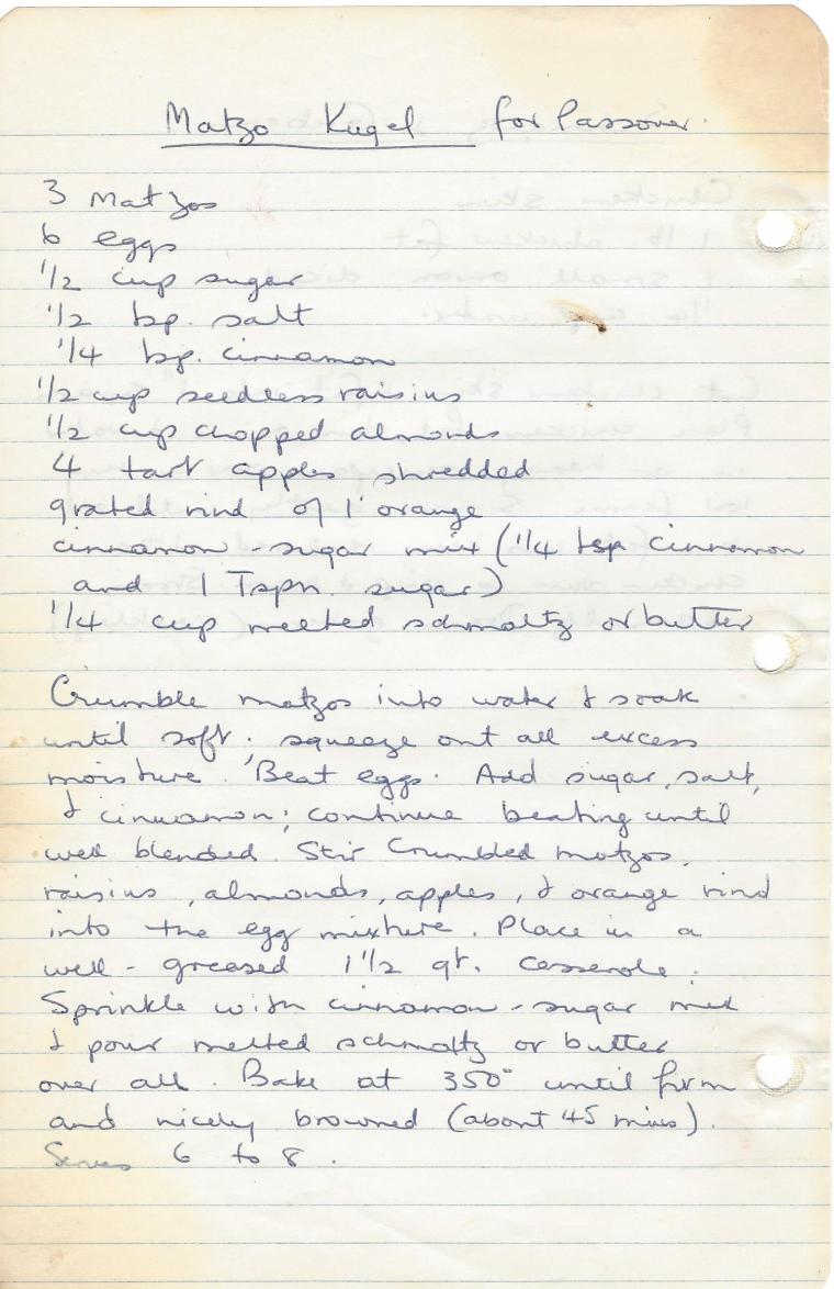 matza kugel