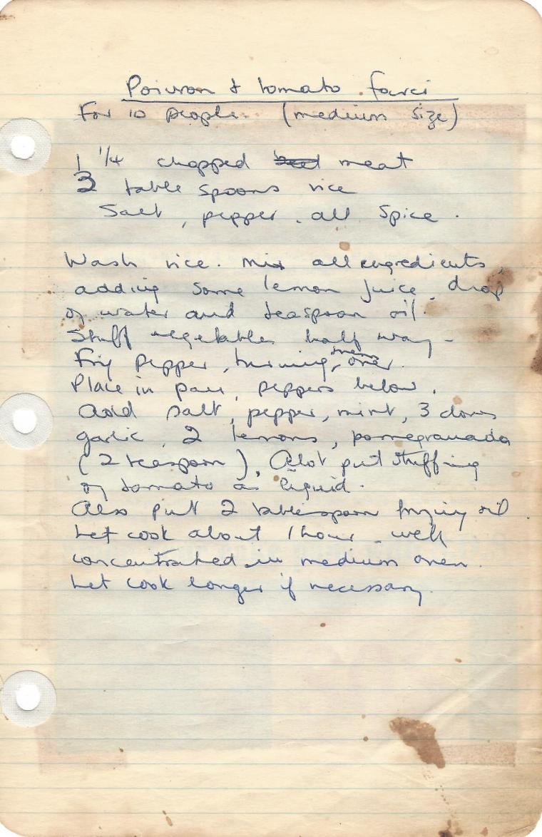 poivron &amp; tomato farci