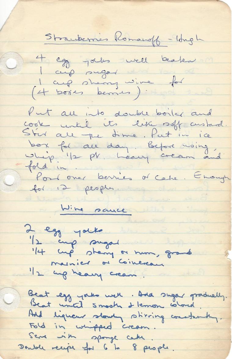 strawberries romanoff