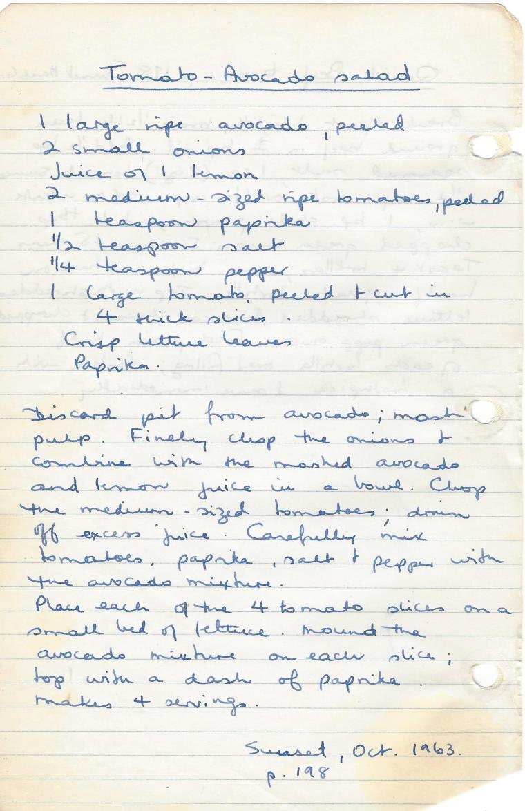 tomato avocado salad