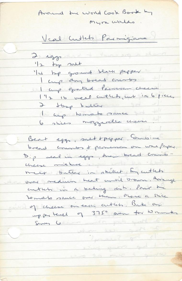 veal cutlets parmegana