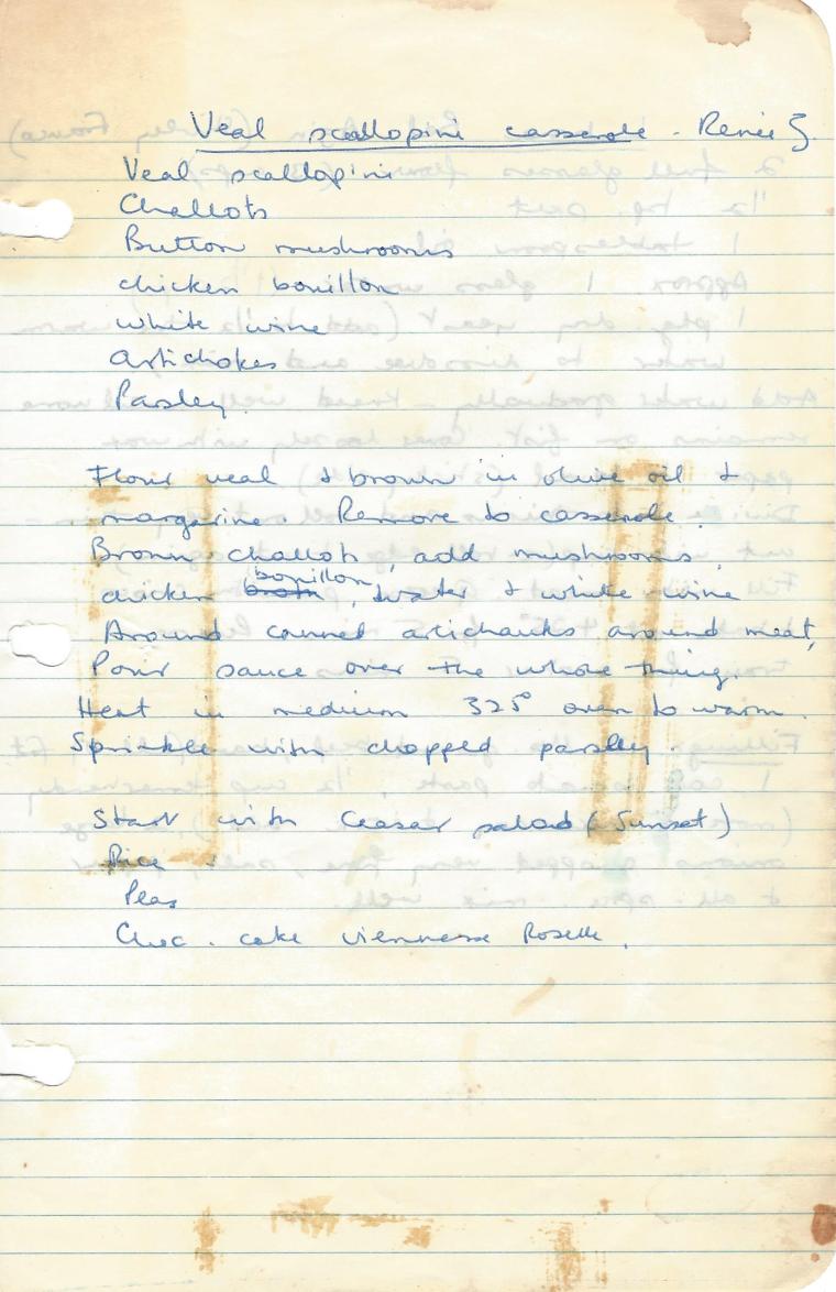 veal scalloppini casserole