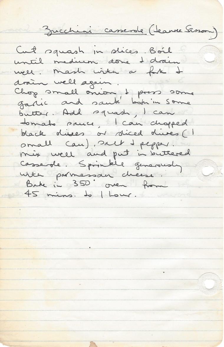 zuchinni casserole